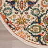 image:imageNourison Home Allur Sage Ivory 53 x 73 Area Rug  Easy Clean Non Shedding Bed Room Living Room Dining Room Kitchen 5 x 7Ivory Multicolor