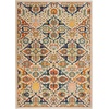 image:imageNourison Home Allur Sage Ivory 53 x 73 Area Rug  Easy Clean Non Shedding Bed Room Living Room Dining Room Kitchen 5 x 7Ivory Multicolor
