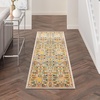 image:imageNourison Home Allur Sage Ivory 53 x 73 Area Rug  Easy Clean Non Shedding Bed Room Living Room Dining Room Kitchen 5 x 7Ivory Multicolor