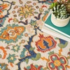 image:imageNourison Home Allur Sage Ivory 53 x 73 Area Rug  Easy Clean Non Shedding Bed Room Living Room Dining Room Kitchen 5 x 7Ivory Multicolor