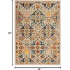 image:imageNourison Home Allur Sage Ivory 53 x 73 Area Rug  Easy Clean Non Shedding Bed Room Living Room Dining Room Kitchen 5 x 7Ivory Multicolor