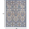 image:imageNourison Home Allur Sage Ivory 53 x 73 Area Rug  Easy Clean Non Shedding Bed Room Living Room Dining Room Kitchen 5 x 7Light Blue