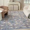 image:imageNourison Home Allur Sage Ivory 53 x 73 Area Rug  Easy Clean Non Shedding Bed Room Living Room Dining Room Kitchen 5 x 7Light Blue