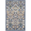image:imageNourison Home Allur Sage Ivory 53 x 73 Area Rug  Easy Clean Non Shedding Bed Room Living Room Dining Room Kitchen 5 x 7Light Blue