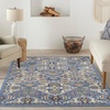 image:imageNourison Home Allur Sage Ivory 53 x 73 Area Rug  Easy Clean Non Shedding Bed Room Living Room Dining Room Kitchen 5 x 7Light Blue