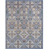 image:imageNourison Home Allur Sage Ivory 53 x 73 Area Rug  Easy Clean Non Shedding Bed Room Living Room Dining Room Kitchen 5 x 7Light Blue