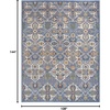 image:imageNourison Home Allur Sage Ivory 53 x 73 Area Rug  Easy Clean Non Shedding Bed Room Living Room Dining Room Kitchen 5 x 7Light Blue