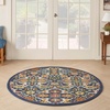 image:imageNourison Home Allur Sage Ivory 53 x 73 Area Rug  Easy Clean Non Shedding Bed Room Living Room Dining Room Kitchen 5 x 7Navy Multicolor