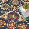 image:imageNourison Home Allur Sage Ivory 53 x 73 Area Rug  Easy Clean Non Shedding Bed Room Living Room Dining Room Kitchen 5 x 7Navy Multicolor