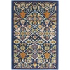 image:imageNourison Home Allur Sage Ivory 53 x 73 Area Rug  Easy Clean Non Shedding Bed Room Living Room Dining Room Kitchen 5 x 7Navy Multicolor