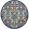 image:imageNourison Home Allur Sage Ivory 53 x 73 Area Rug  Easy Clean Non Shedding Bed Room Living Room Dining Room Kitchen 5 x 7Navy Multicolor