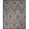 image:imageNourison Home Allur Sage Ivory 53 x 73 Area Rug  Easy Clean Non Shedding Bed Room Living Room Dining Room Kitchen 5 x 7Navy Multicolor