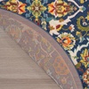 image:imageNourison Home Allur Sage Ivory 53 x 73 Area Rug  Easy Clean Non Shedding Bed Room Living Room Dining Room Kitchen 5 x 7Navy Multicolor