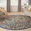 image:imageNourison Home Allur Sage Ivory 53 x 73 Area Rug  Easy Clean Non Shedding Bed Room Living Room Dining Room Kitchen 5 x 7Navy Multicolor