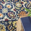 image:imageNourison Home Allur Sage Ivory 53 x 73 Area Rug  Easy Clean Non Shedding Bed Room Living Room Dining Room Kitchen 5 x 7Navy Multicolor
