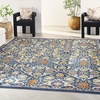 image:imageNourison Home Allur Sage Ivory 53 x 73 Area Rug  Easy Clean Non Shedding Bed Room Living Room Dining Room Kitchen 5 x 7Navy Multicolor