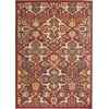 image:imageNourison Home Allur Sage Ivory 53 x 73 Area Rug  Easy Clean Non Shedding Bed Room Living Room Dining Room Kitchen 5 x 7Red Multicolor