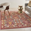image:imageNourison Home Allur Sage Ivory 53 x 73 Area Rug  Easy Clean Non Shedding Bed Room Living Room Dining Room Kitchen 5 x 7Red Multicolor