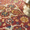 image:imageNourison Home Allur Sage Ivory 53 x 73 Area Rug  Easy Clean Non Shedding Bed Room Living Room Dining Room Kitchen 5 x 7Red Multicolor