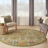 image:imageNourison Home Allur Sage Ivory 53 x 73 Area Rug  Easy Clean Non Shedding Bed Room Living Room Dining Room Kitchen 5 x 7Sage Ivory