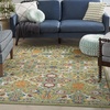 image:imageNourison Home Allur Sage Ivory 53 x 73 Area Rug  Easy Clean Non Shedding Bed Room Living Room Dining Room Kitchen 5 x 7Sage Ivory