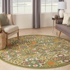 image:imageNourison Home Allur Sage Ivory 53 x 73 Area Rug  Easy Clean Non Shedding Bed Room Living Room Dining Room Kitchen 5 x 7Sage Ivory