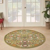 image:imageNourison Home Allur Sage Ivory 53 x 73 Area Rug  Easy Clean Non Shedding Bed Room Living Room Dining Room Kitchen 5 x 7Sage Ivory