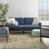 image:imageNourison Home Allur Sage Ivory 53 x 73 Area Rug  Easy Clean Non Shedding Bed Room Living Room Dining Room Kitchen 5 x 7Sage Ivory