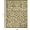 image:imageNourison Home Allur Sage Ivory 53 x 73 Area Rug  Easy Clean Non Shedding Bed Room Living Room Dining Room Kitchen 5 x 7Sage Ivory