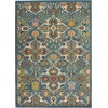 image:imageNourison Home Allur Sage Ivory 53 x 73 Area Rug  Easy Clean Non Shedding Bed Room Living Room Dining Room Kitchen 5 x 7Turquoise Ivory