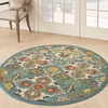 image:imageNourison Home Allur Sage Ivory 53 x 73 Area Rug  Easy Clean Non Shedding Bed Room Living Room Dining Room Kitchen 5 x 7Turquoise Ivory
