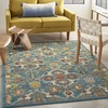 image:imageNourison Home Allur Sage Ivory 53 x 73 Area Rug  Easy Clean Non Shedding Bed Room Living Room Dining Room Kitchen 5 x 7Turquoise Ivory