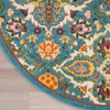 image:imageNourison Home Allur Sage Ivory 53 x 73 Area Rug  Easy Clean Non Shedding Bed Room Living Room Dining Room Kitchen 5 x 7Turquoise Ivory