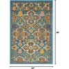 image:imageNourison Home Allur Sage Ivory 53 x 73 Area Rug  Easy Clean Non Shedding Bed Room Living Room Dining Room Kitchen 5 x 7Turquoise Ivory