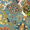 image:imageNourison Home Allur Sage Ivory 53 x 73 Area Rug  Easy Clean Non Shedding Bed Room Living Room Dining Room Kitchen 5 x 7Turquoise Ivory