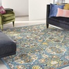 image:imageNourison Home Allur Sage Ivory 53 x 73 Area Rug  Easy Clean Non Shedding Bed Room Living Room Dining Room Kitchen 5 x 7Turquoise Ivory