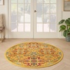 image:imageNourison Home Allur Sage Ivory 53 x 73 Area Rug  Easy Clean Non Shedding Bed Room Living Room Dining Room Kitchen 5 x 7Yellow Multicolor