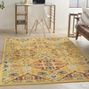 image:imageNourison Home Allur Sage Ivory 53 x 73 Area Rug  Easy Clean Non Shedding Bed Room Living Room Dining Room Kitchen 5 x 7Yellow Multicolor