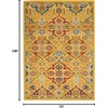 image:imageNourison Home Allur Sage Ivory 53 x 73 Area Rug  Easy Clean Non Shedding Bed Room Living Room Dining Room Kitchen 5 x 7Yellow Multicolor