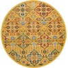image:imageNourison Home Allur Sage Ivory 53 x 73 Area Rug  Easy Clean Non Shedding Bed Room Living Room Dining Room Kitchen 5 x 7Yellow Multicolor