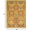 image:imageNourison Home Allur Sage Ivory 53 x 73 Area Rug  Easy Clean Non Shedding Bed Room Living Room Dining Room Kitchen 5 x 7Yellow Multicolor