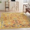 image:imageNourison Home Allur Sage Ivory 53 x 73 Area Rug  Easy Clean Non Shedding Bed Room Living Room Dining Room Kitchen 5 x 7Yellow Multicolor