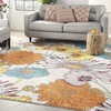 image:imageNourison Home Allur Yellow Multicolor 53 x 73 Area Rug  Easy Clean Non Shedding Bed Room Living Room Dining Room Kitchen 5 x 7Ivory Multicolor