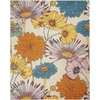 image:imageNourison Home Allur Yellow Multicolor 53 x 73 Area Rug  Easy Clean Non Shedding Bed Room Living Room Dining Room Kitchen 5 x 7Ivory Multicolor