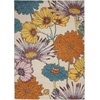image:imageNourison Home Allur Yellow Multicolor 53 x 73 Area Rug  Easy Clean Non Shedding Bed Room Living Room Dining Room Kitchen 5 x 7Ivory Multicolor