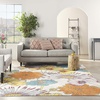 image:imageNourison Home Allur Yellow Multicolor 53 x 73 Area Rug  Easy Clean Non Shedding Bed Room Living Room Dining Room Kitchen 5 x 7Ivory Multicolor