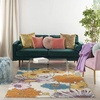 image:imageNourison Home Allur Yellow Multicolor 53 x 73 Area Rug  Easy Clean Non Shedding Bed Room Living Room Dining Room Kitchen 5 x 7Ivory Multicolor