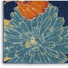 image:imageNourison Home Allur Yellow Multicolor 53 x 73 Area Rug  Easy Clean Non Shedding Bed Room Living Room Dining Room Kitchen 5 x 7Navy Multicolor