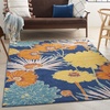 image:imageNourison Home Allur Yellow Multicolor 53 x 73 Area Rug  Easy Clean Non Shedding Bed Room Living Room Dining Room Kitchen 5 x 7Navy Multicolor