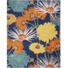 image:imageNourison Home Allur Yellow Multicolor 53 x 73 Area Rug  Easy Clean Non Shedding Bed Room Living Room Dining Room Kitchen 5 x 7Navy Multicolor